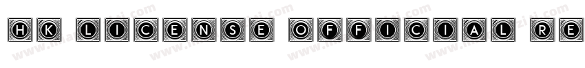 HK License Official Regular字体转换